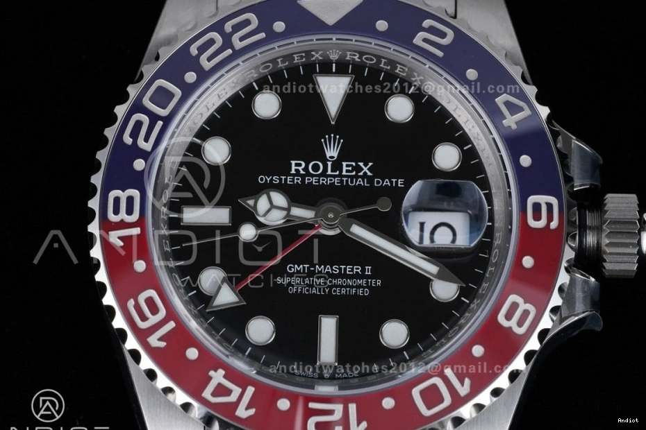 On Bezel Jubilee II 126710 Pepsi V3 Master SS 1:1 ARF Best (UV Bracelet New 904L GMT BLRO SH3285 Upgraded) Edition 0109